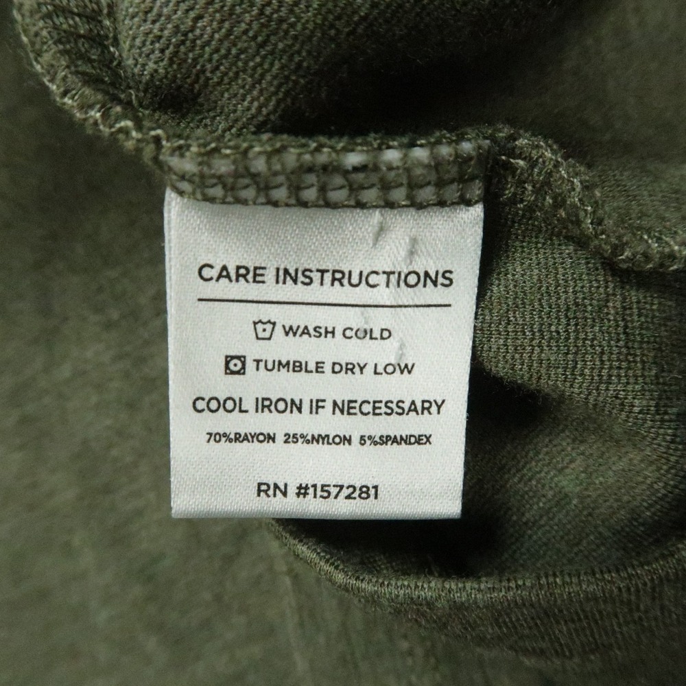 Mizzen Main Sweater Mens XXL Green Quarter Zip Pullover Long Sleeve Jumper 2XL - Picture 4 of 8